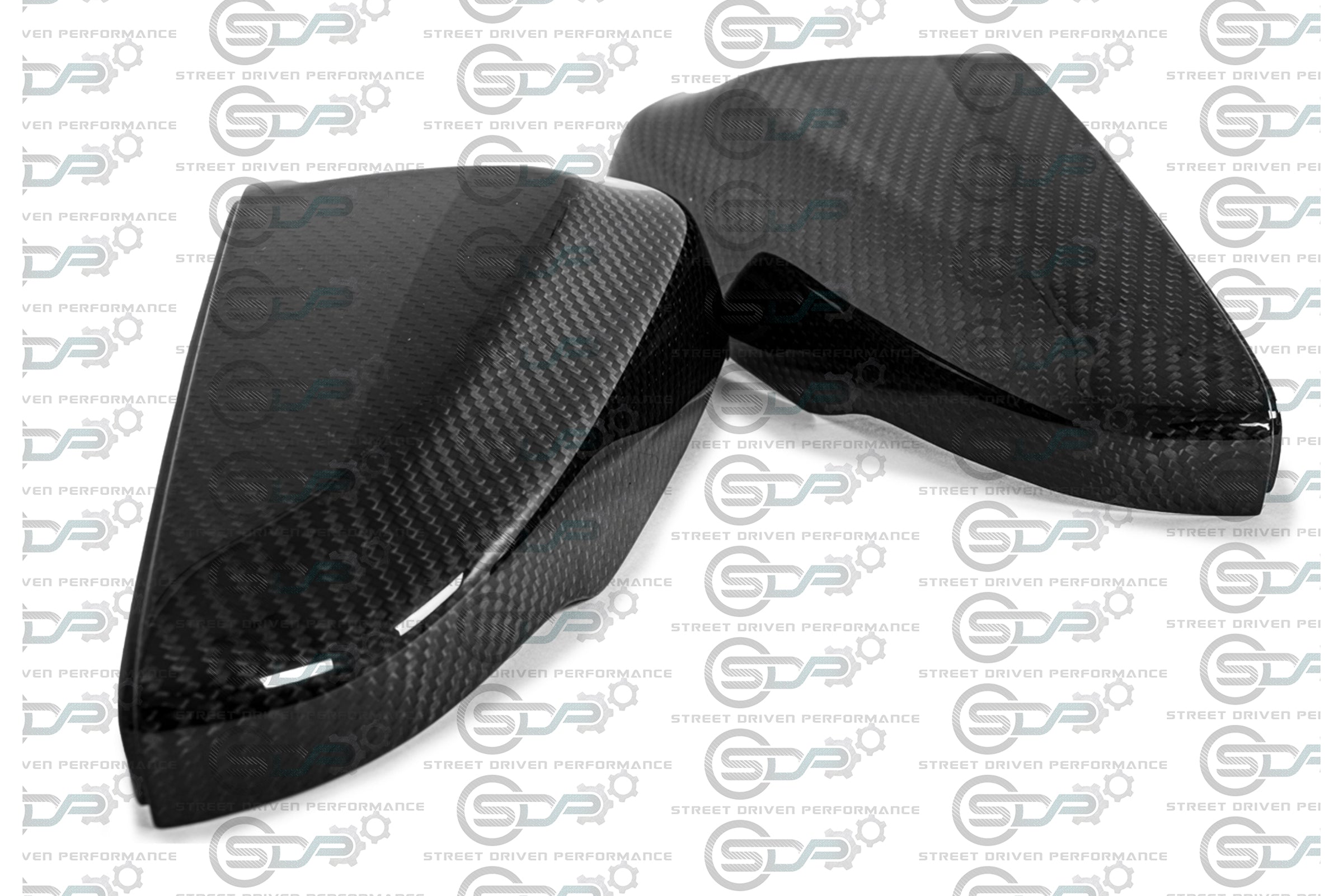 2016-2019 Cadillac CTS/ CTS-V V3 | Carbon Fiber Side Mirror Covers Replacement - All Models